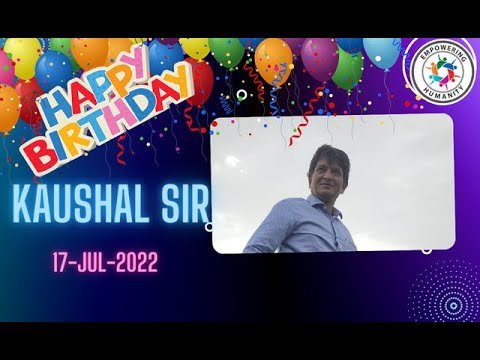 Empowering Humanity wishes a very Happy Birthday to Kaushal Sir||Notosocialevils